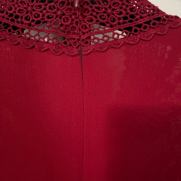 Gibson red lace top - Picture 4 of 7